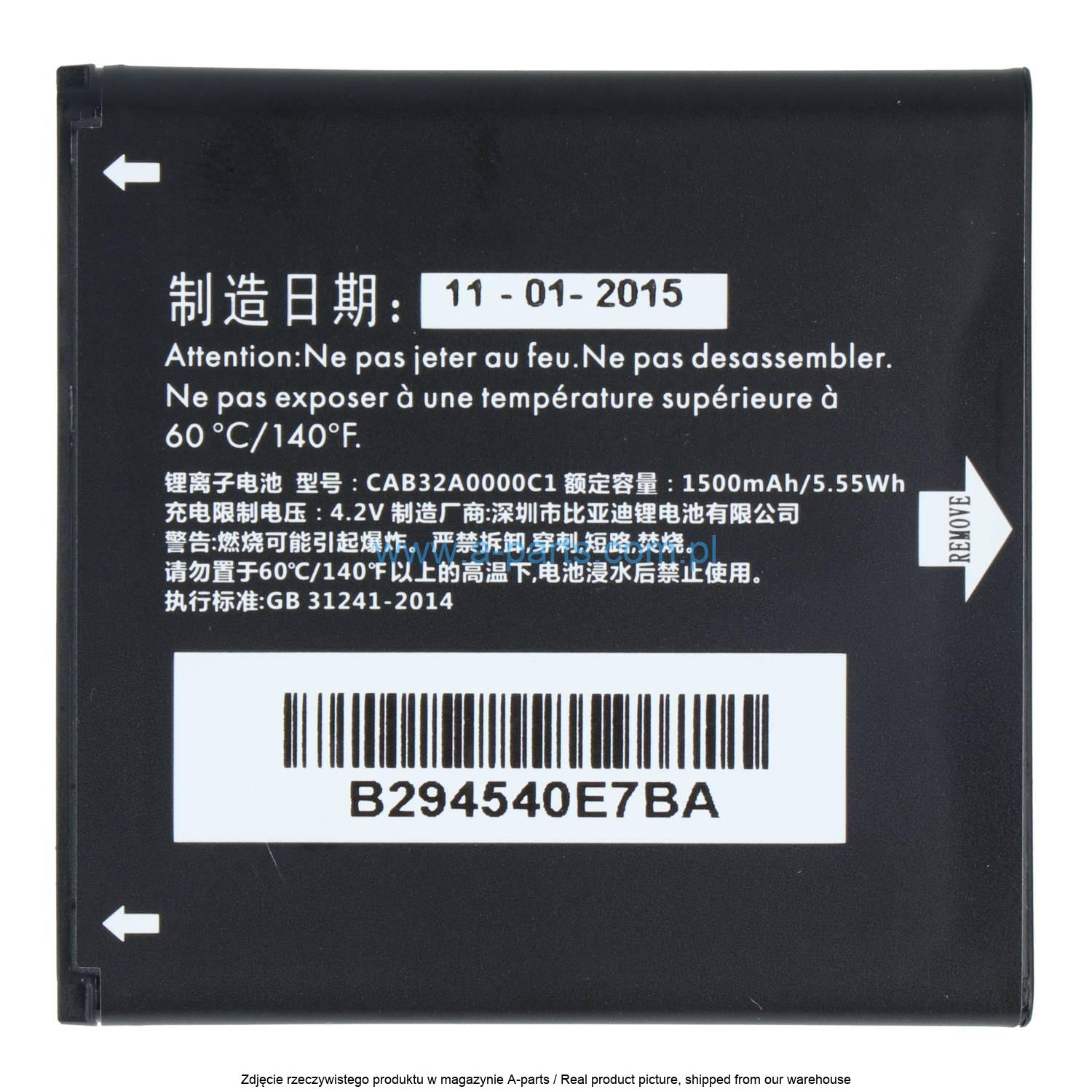 Alcatel Ot6010 One Touch Star CAB32A0000C1 battery — zdjęcie 2 z 3