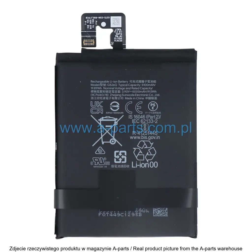 Baterie Google Org Google Pixel 9A G949-01333-00 — zdjęcie 4 z 4