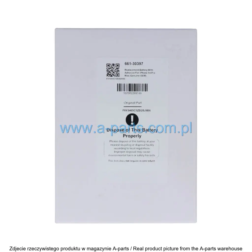 Baterie iPhone Org Apple iPhone 14 Pro Max service pack 52027 — zdjęcie 8 z 12