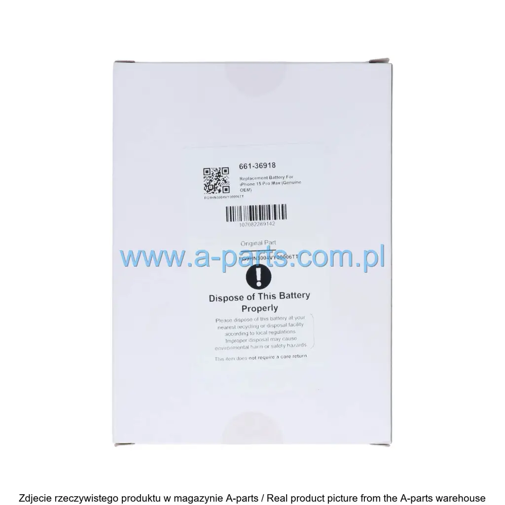 Baterie iPhone Org Apple iPhone 15 Pro Max service pack 52030 — zdjęcie 7 z 10