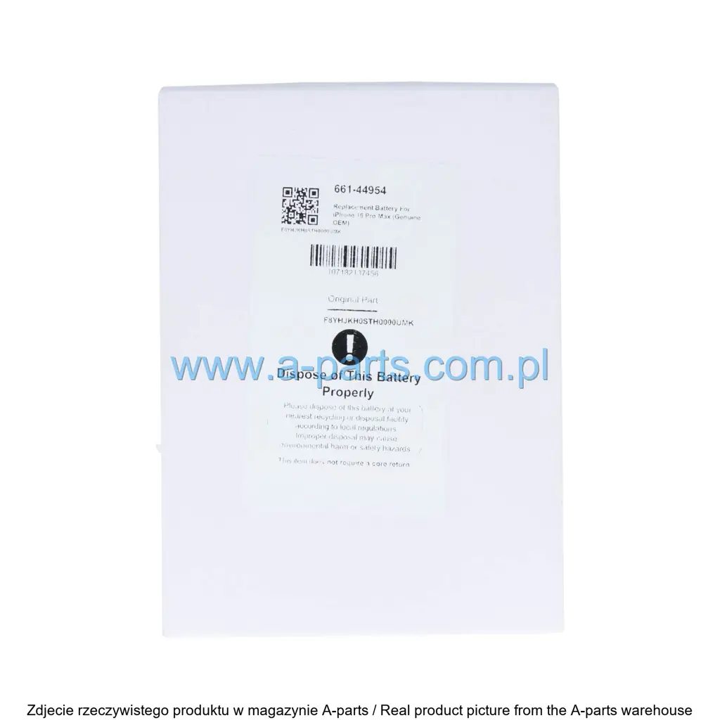 Baterie iPhone Org Apple iPhone 16 Pro Max service pack 52291 — zdjęcie 7 z 10
