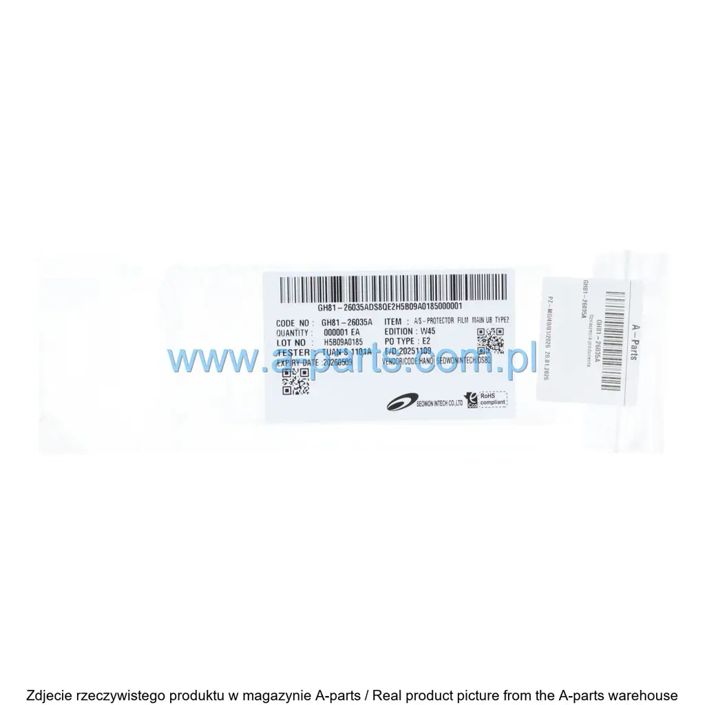 Folie Szkła Ochronne Samsung Galaxy Z Flip 6 5G GH81-26035A — zdjęcie 2 z 2