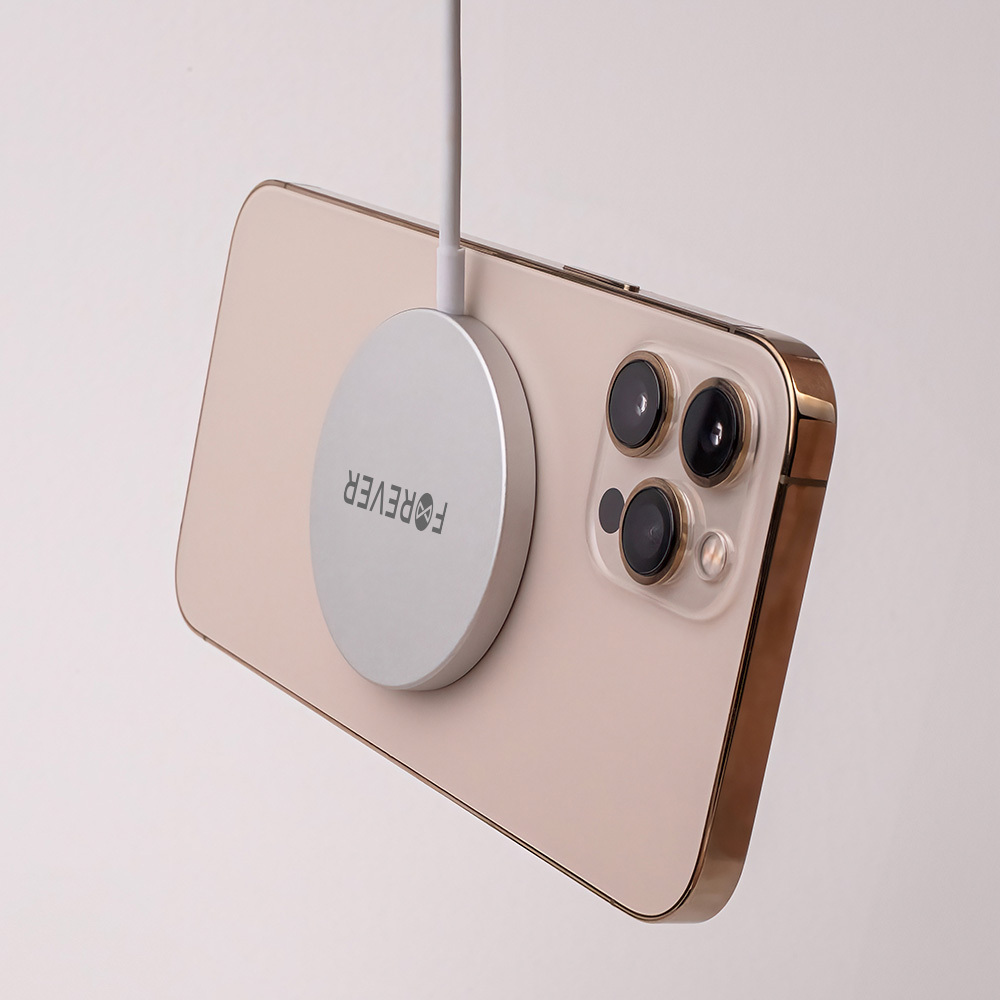 Forever Magnetic Wireless Charger MAWC-100 15W Gray — zdjęcie 12 z 16