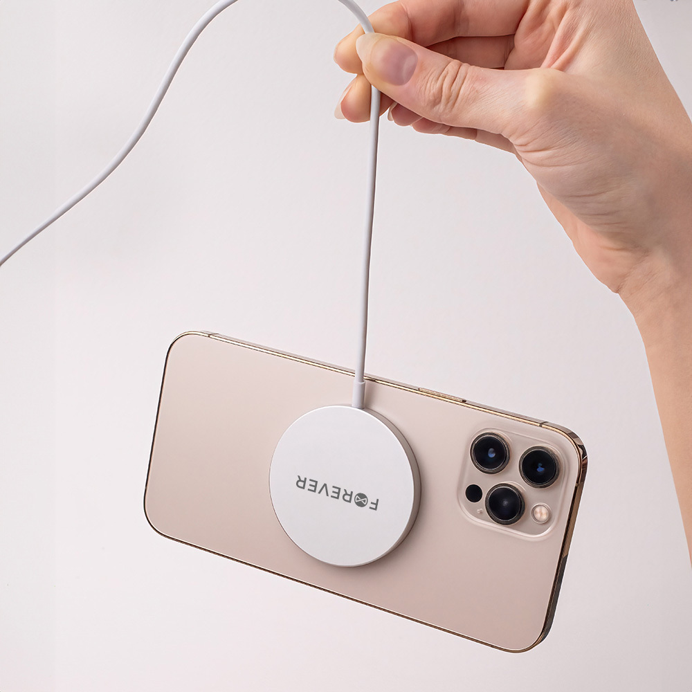 Forever Magnetic Wireless Charger MAWC-100 15W Gray — zdjęcie 13 z 16