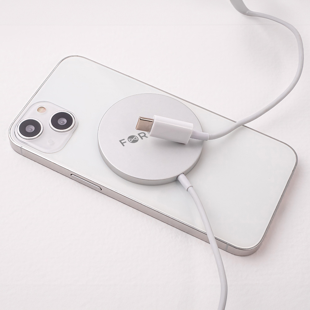 Forever Magnetic Wireless Charger MAWC-100 15W Gray — zdjęcie 3 z 16