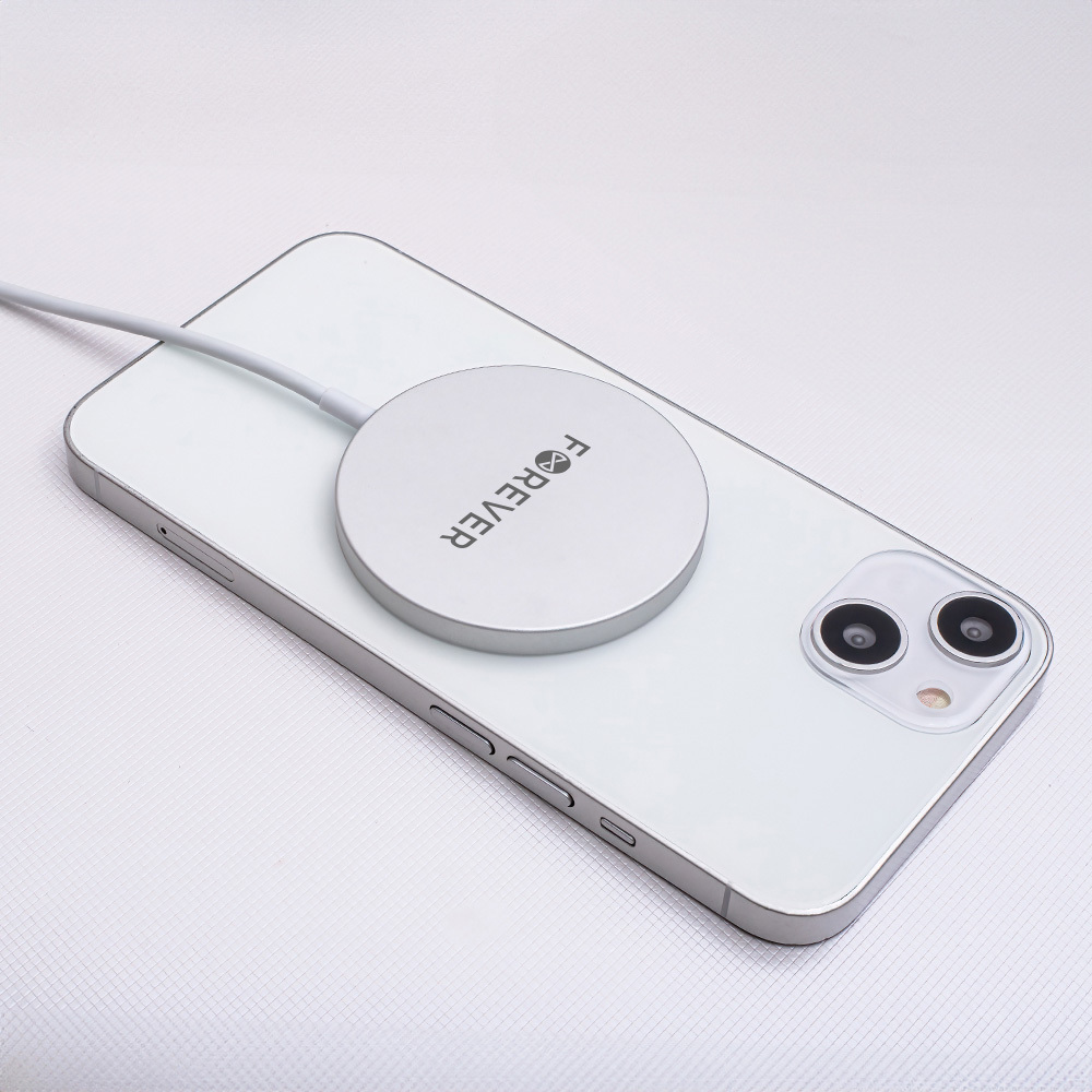 Forever Magnetic Wireless Charger MAWC-100 15W Gray — zdjęcie 6 z 16