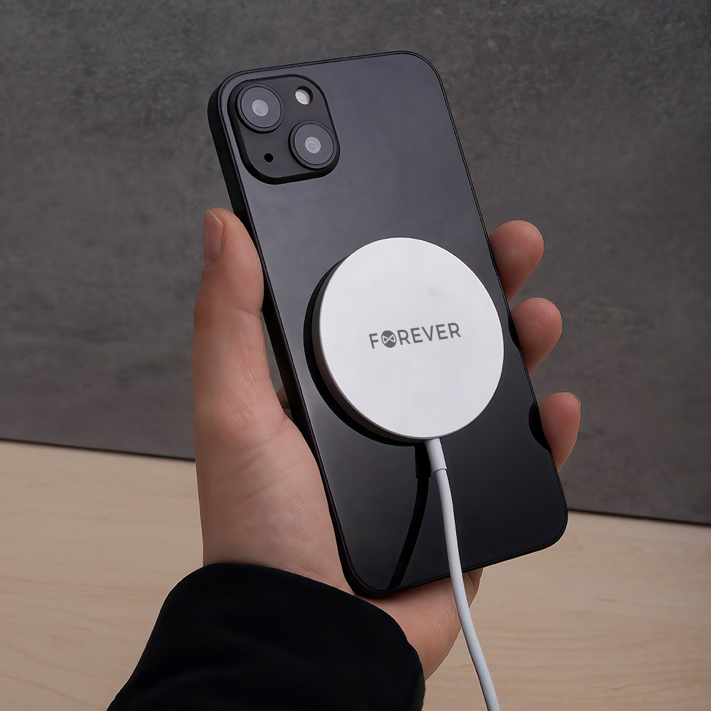 Forever Magnetic Wireless Charger MAWC-100 15W Gray — zdjęcie 7 z 16