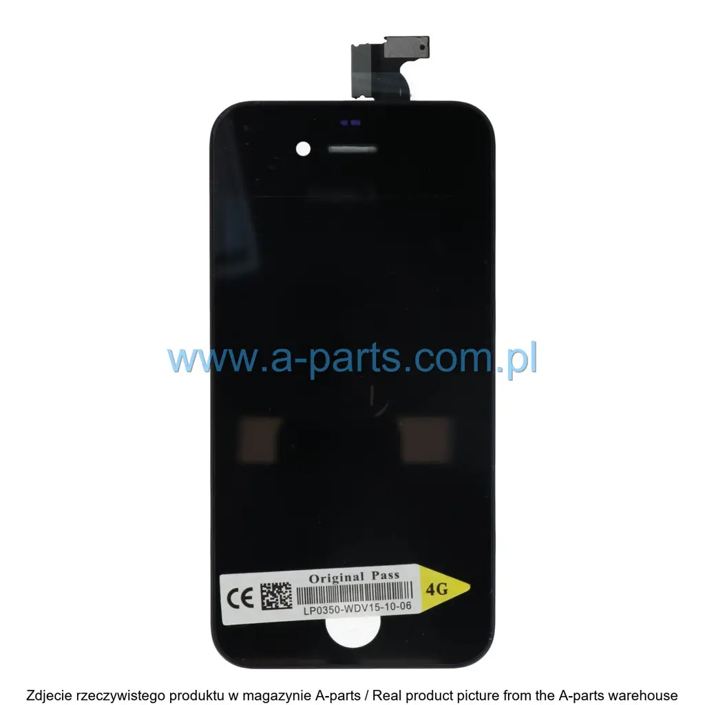WYŚWIETLACZ LCD + EKRAN DOTYKOWY DO IPHONE 4 / 4S INCELL CZARNY — zdjęcie 2 z 2