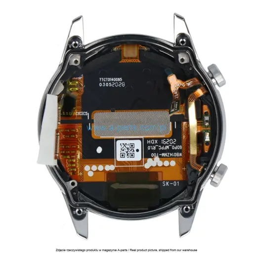 WYŚWIETLACZ LCD + EKRAN DOTYKOWY HUAWEI WATCH GT 2 - BRĄZOWY - 02353GAW ( ORYGINALNY )