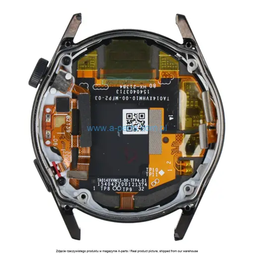 WYŚWIETLACZ LCD + EKRAN DOTYKOWY HUAWEI WATCH GT 3 ACTIVE 46MM - CZARNY - 02354QMQ ( ORYGINALNY )