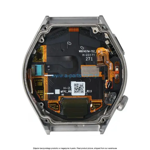 WYŚWIETLACZ LCD + EKRAN DOTYKOWY HUAWEI WATCH GT 3 PRO 46MM ODIN - B19 - LIGHT TYTANIUM - 02354UVA ( ORYGINALNY )