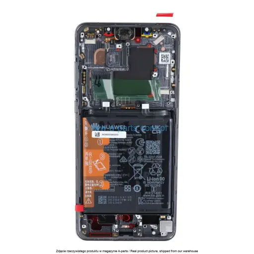 WYŚWIETLACZ LCD + EKRAN DOTYKOWY HUAWEI MATE 50 PRO DRACO - AL00 - CZARNY  - 02355EGA ( ORYGINALNY )