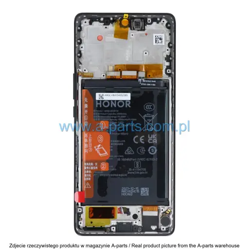 WYŚWIETLACZ LCD + EKRAN DOTYKOWY HONOR MAGIC5 LITE 5G - CZARNY - 0235AEMW ( ORYGINALNY )