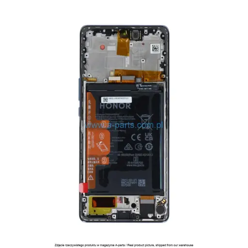 WYŚWIETLACZ LCD + EKRAN DOTYKOWY HONOR MAGIC5 LITE 5G - SREBRNY - 0235AEMY ( ORYGINALNY )