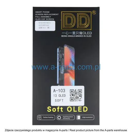 WYŚWIETLACZ LCD + EKRAN DOTYKOWY 60HZ DO IPHONE 13 OLED SOFT DD