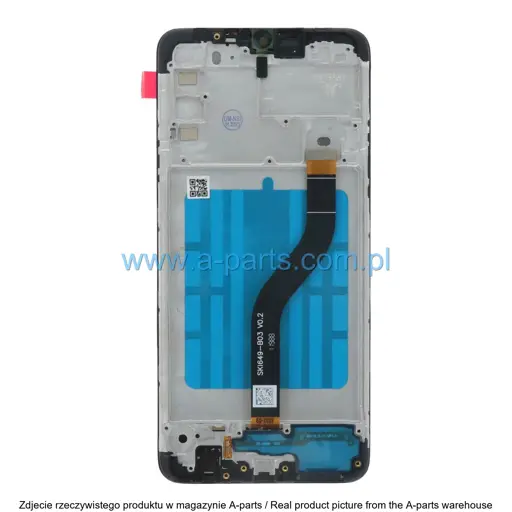WYŚWIETLACZ LCD + EKRAN DOTYKOWY SAMSUNG A207 GALAXY A20S INCELL PREMIUM CZARNY (Z RAMKĄ) (Z MAŁYMI CZĘŚCIAMI)