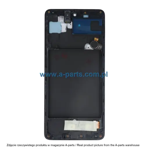 WYŚWIETLACZ LCD + EKRAN DOTYKOWY SAMSUNG A715 GALAXY A71 INCELL PREMIUM CZARNY (Z RAMKĄ) (Z MAŁYMI CZĘŚCIAMI)