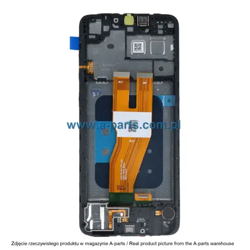 WYŚWIETLACZ LCD + EKRAN DOTYKOWY SAMSUNG A055 GALAXY A05 INCELL PREMIUM CZARNY (Z RAMKĄ) (Z MAŁYMI CZĘŚCIAMI)
