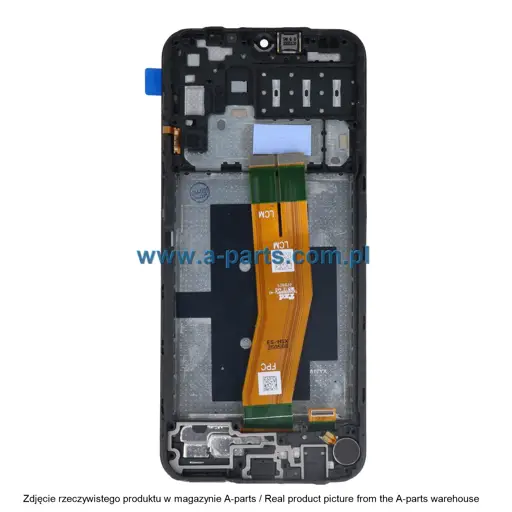 WYŚWIETLACZ LCD + EKRAN DOTYKOWY SAMSUNG A145 GALAXY A14 INCELL PREMIUM CZARNY (Z RAMKĄ) (Z MAŁYMI CZĘŚCIAMI)