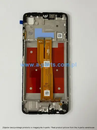 WYŚWIETLACZ LCD + EKRAN DOTYKOWY SAMSUNG A075 GALAXY A07 4G INCELL PREMIUM CZARNY (Z RAMKĄ) (Z MAŁYMI CZĘŚCIAMI)