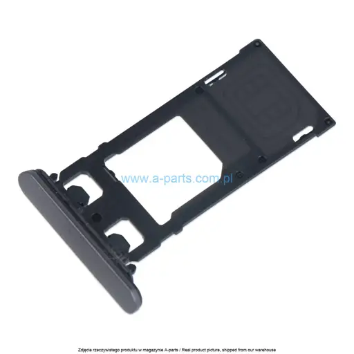 SZUFLADKA TACKA KARTY SIM SONY XPERIA X PERFORMANCE F8131 - CZARNA - 1302 - 3708 ( ORYGINALNA )
