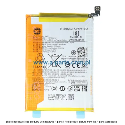 BATERIA BN5Q XIAOMI REDMI 13C POCO C65 - 51330101000156B ( ORYGINALNA )