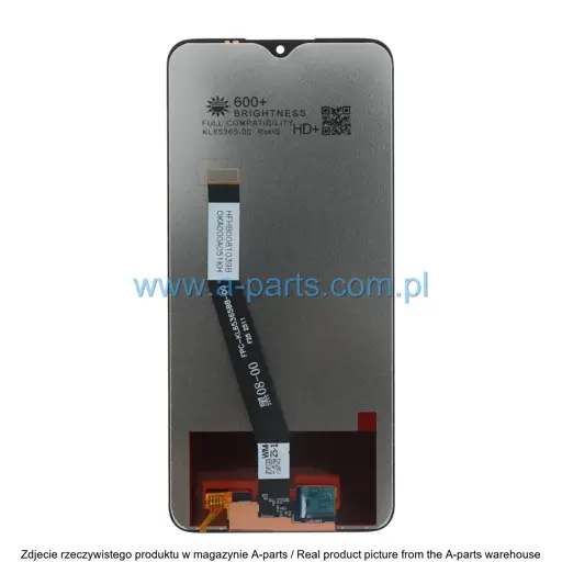 WYŚWIETLACZ LCD + EKRAN DOTYKOWY XIAOMI REDMI 9 / REDMI 9 PRIME INCELL BEZ RAMKI CZARNY