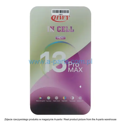 WYŚWIETLACZ LCD + EKRAN DOTYKOWY APPLE IPHONE 13 PRO MAX INCELL HD+ ZY