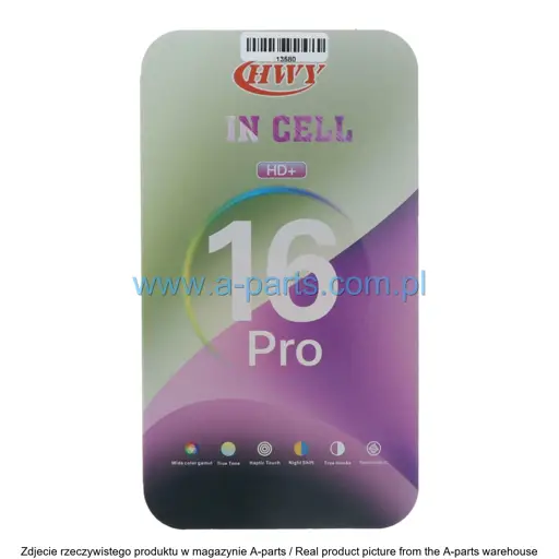 WYŚWIETLACZ LCD + EKRAN DOTYKOWY APPLE IPHONE 16 PRO INCELL HD+ ZY