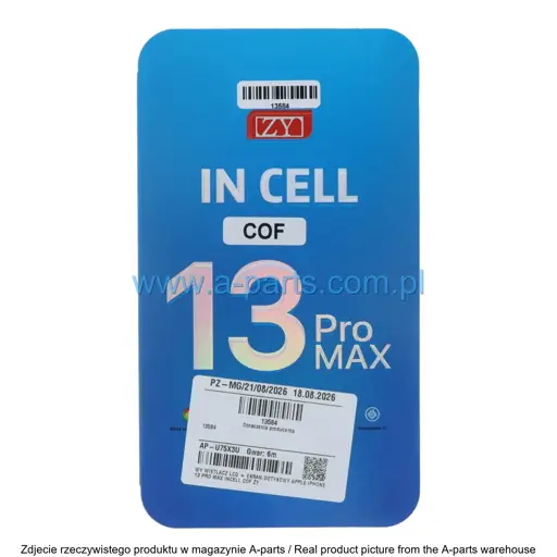 WYŚWIETLACZ LCD + EKRAN DOTYKOWY APPLE IPHONE 13 PRO MAX INCELL COF ZY