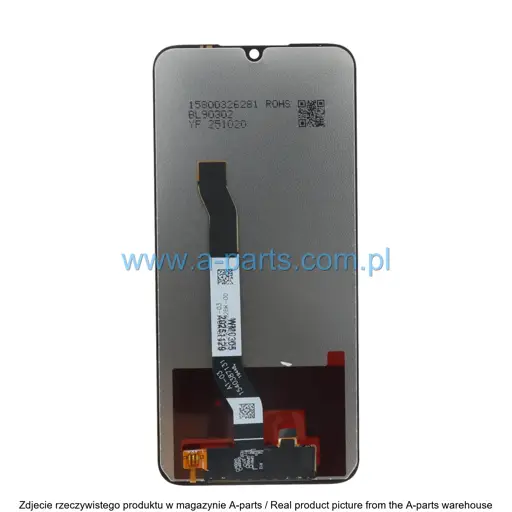 WYŚWIETLACZ LCD + EKRAN DOTYKOWY XIAOMI REDMI NOTE 8 INCELL BEZ RAMKI CZARNY