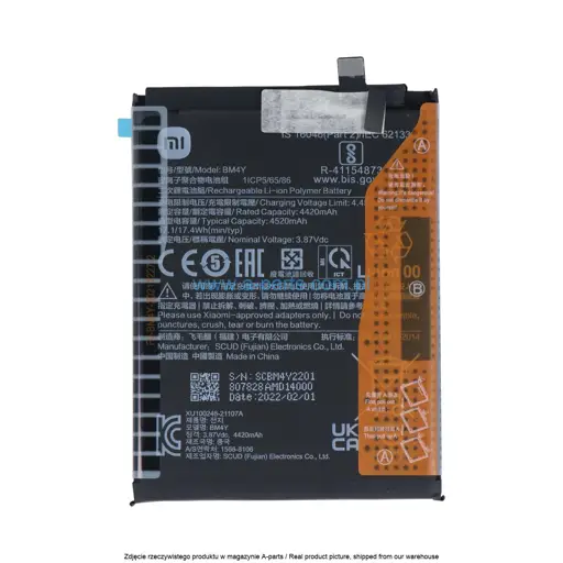 BATERIA BM4Y XIAOMI MI 11I POCO F3 - 460200005B5S ( ORYGINALNA )