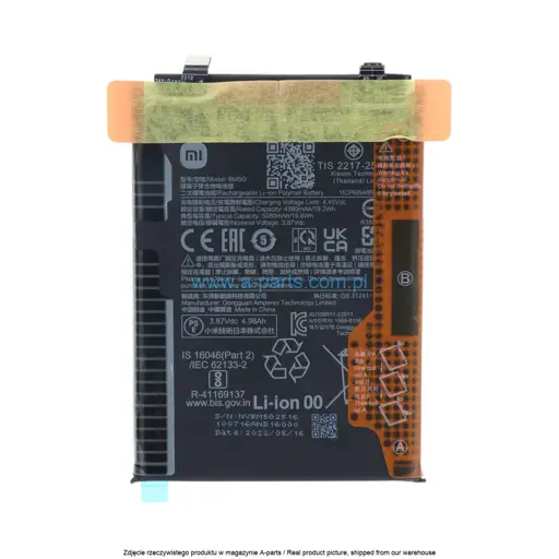 BATERIA BM5G XIAOMI POCO X4 GT - 46020000BQ1G ( ORYGINALNA )