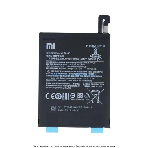 BATERIA BN48 XIAOMI REDMI NOTE 6 PRO - 46BN48G03014 ( ORYGINALNA )