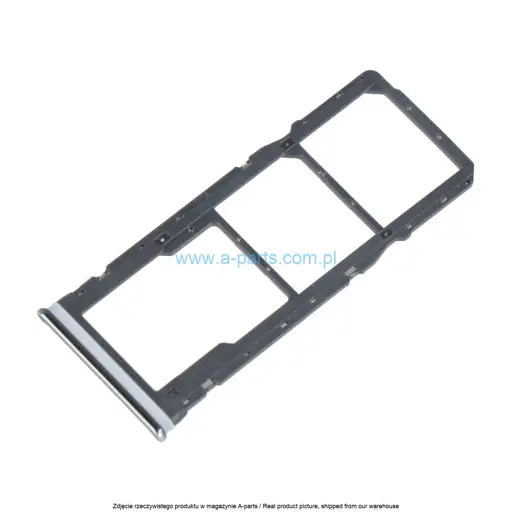 SZUFLADKA TACKA KARTY SIM XIAOMI REDMI NOTE 8 NOTE 8 2021 NOTE 8T - SREBRNA/BIAŁA - 48200000013W ( ORYGINALNA )