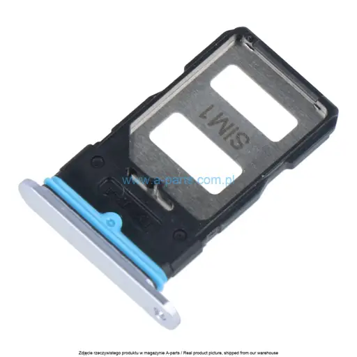 SZUFLADKA TACKA KARTY SIM XIAOMI MI 10T MI 10T PRO - SREBRNA - 48200000503W ( ORYGINALNA )