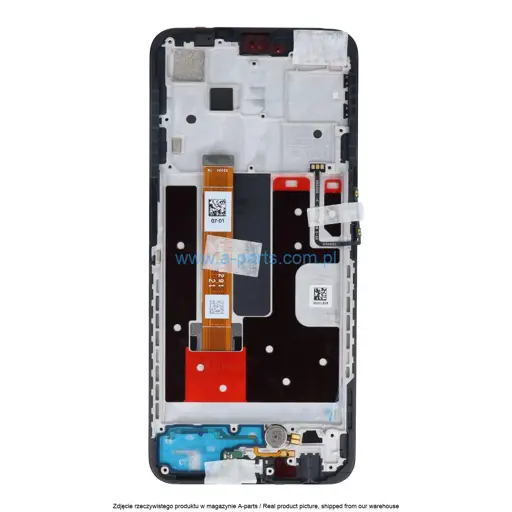 WYŚWIETLACZ LCD + EKRAN DOTYKOWY OPPO RENO4 Z 5G - CZARNY - 4904261 ( ORYGINALNY )