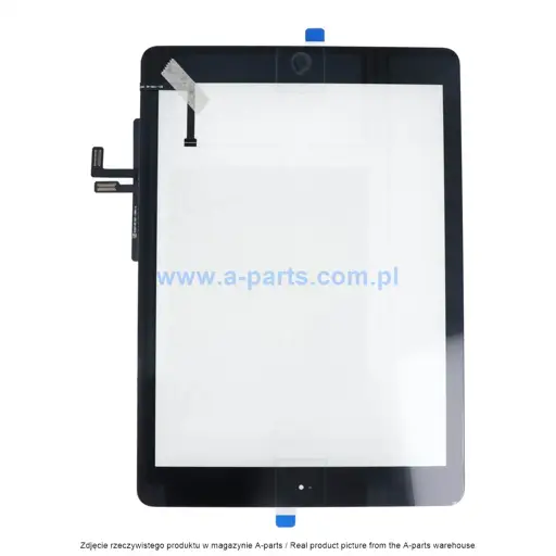 PANEL DOTYKOWY DO IPAD AIR 9.7" GEN1 (2013) A1474 / A1475 / A1476 ODNOWIONY (REFURBISHED) CZARNY