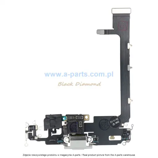 TAŚMA FLEX DO IPHONE 11 PRO MAX BIAŁA ZE ZŁĄCZEM ŁADOWANIA