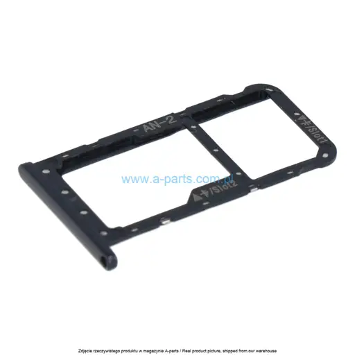 SZUFLADKA TACKA KARTY SIM   HUAWEI P20 LITE - CZARNA - 51661HKK ( ORYGINALNA )