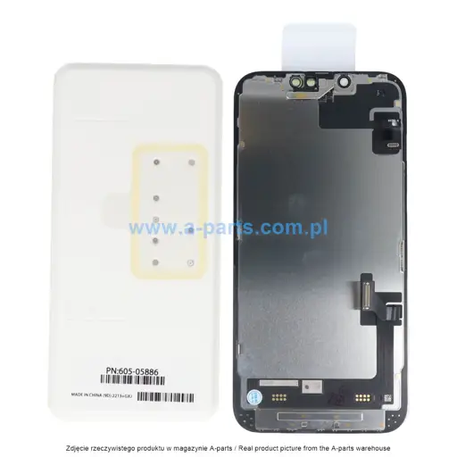 WYŚWIETLACZ LCD + EKRAN DOTYKOWY DO IPHONE 14 + TAŚMA FLEX SENSORÓW Z DEMONTAŻU