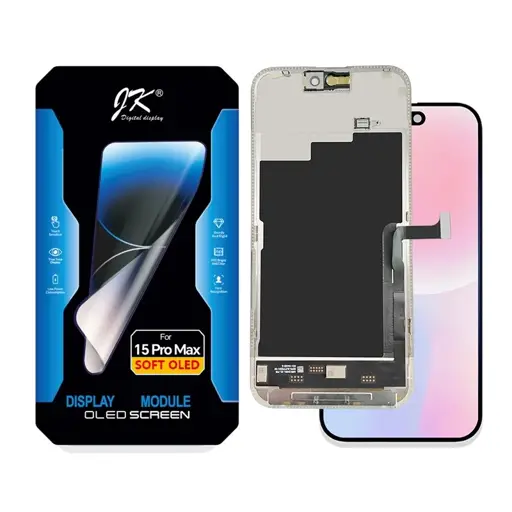WYŚWIETLACZ LCD + EKRAN DOTYKOWY 120HZ DO IPHONE 15 PRO MAX OLED SOFT JK