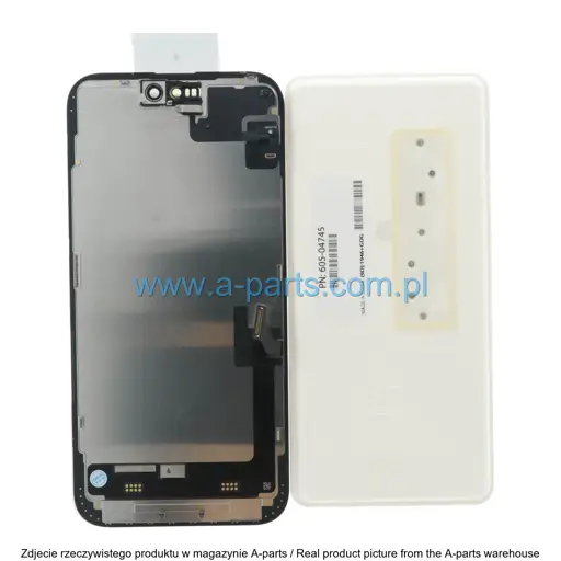 WYŚWIETLACZ LCD + EKRAN DOTYKOWY DO IPHONE 15 PLUS + TAŚMA FLEX SENSORÓW Z DEMONTAŻU