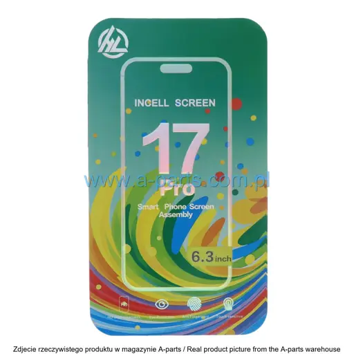 WYŚWIETLACZ LCD + EKRAN DOTYKOWY APPLE IPHONE 17 PRO INCELL HL