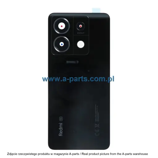 KLAPKA BATERII XIAOMI REDMI NOTE 13 PRO 5G - CZARNA - 5600090N1600 ( ORYGINALNA )