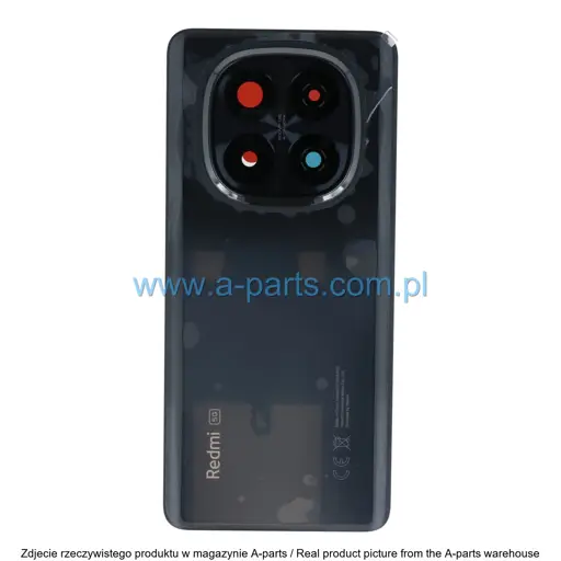 KLAPKA BATERII XIAOMI REDMI NOTE 14 PRO PLUS - CZARNA - 5600240O16U00 ( ORYGINALNA )