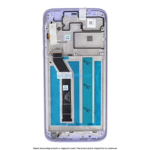 WYŚWIETLACZ LCD + EKRAN DOTYKOWY MOTOROLA MOTO G7 POWER XT1955 - FIOLETOWY - 5D68C13603 ( ORYGINALNY )