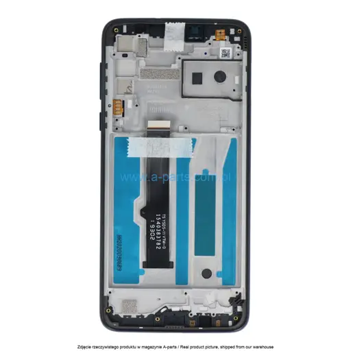 WYŚWIETLACZ LCD + EKRAN DOTYKOWY MOTOROLA MOTO ONE MACRO XT2016 - CZARNY - 5D68C15386 5D68C18174 (ORYGINAŁ)