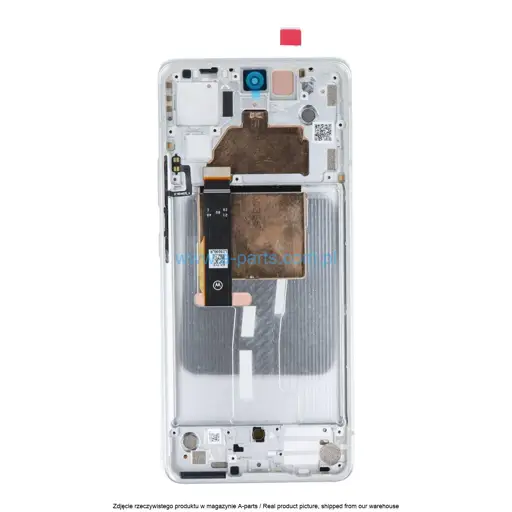 WYŚWIETLACZ LCD + EKRAN DOTYKOWY MOTOROLA EDGE 30 FUSION XT2243 - BIAŁY - 5D68C21189 | 5D68C21528 (ORYGINALNY SERVICE PACK)