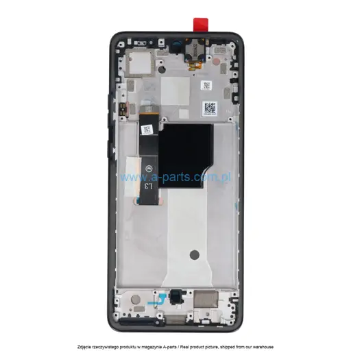 WYŚWIETLACZ LCD + EKRAN DOTYKOWY MOTOROLA EDGE 40 NEO XT2307 - CZARNY - 5D68C23158 | 5D68C23363 (ORYGINALNY SERVICE PACK)